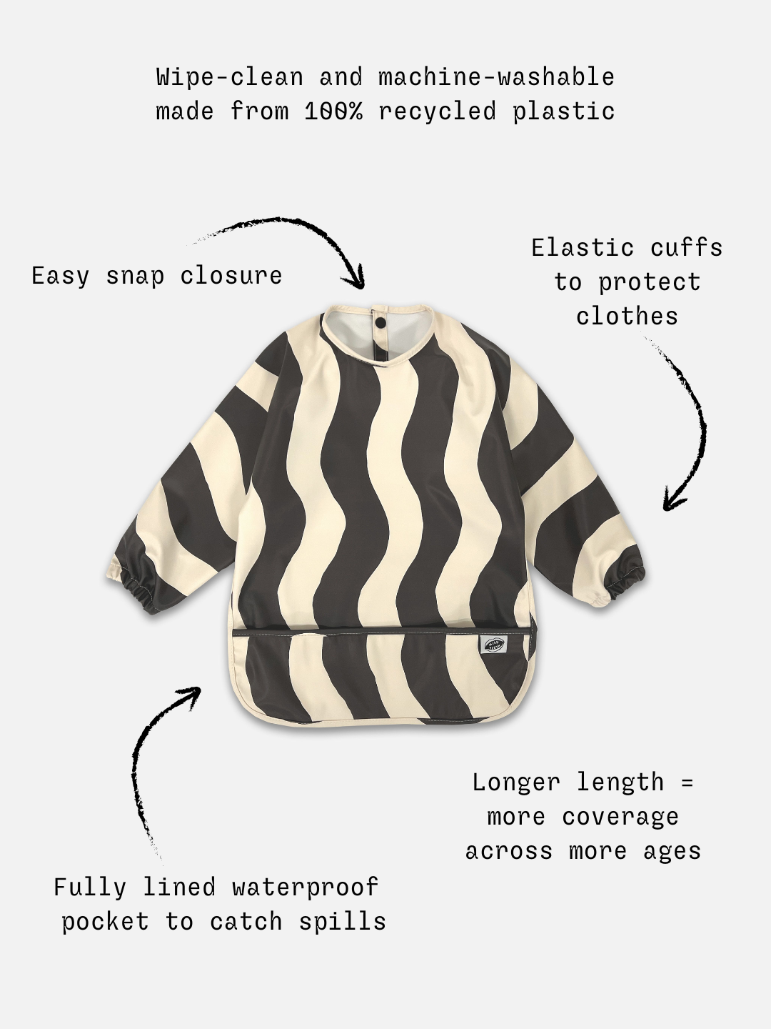 Milk Teeth - Wholesale Bib - Baby - SMOCK BIB21