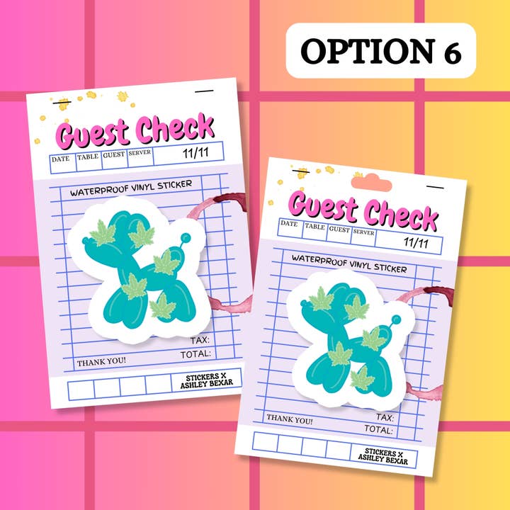 Stickers+ X Ashley Bexar - Wholesale Sticker - 420 Mary Jane Leaf Balloon Dog Waterproof Vinyl Sticker6