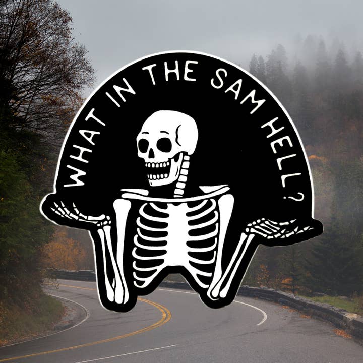 Sam Hill // sticker for wholesale by Hippie’s Daughter