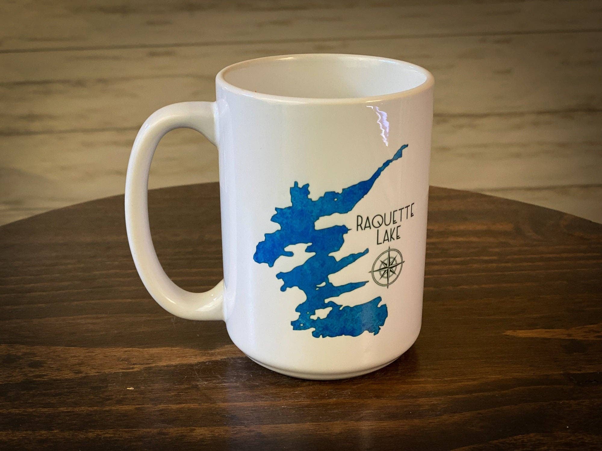 Adirondack Etching LLC - Wholesale Coffee Mug - Lake Outline - Ceramic Mug -  15oz Capacity1