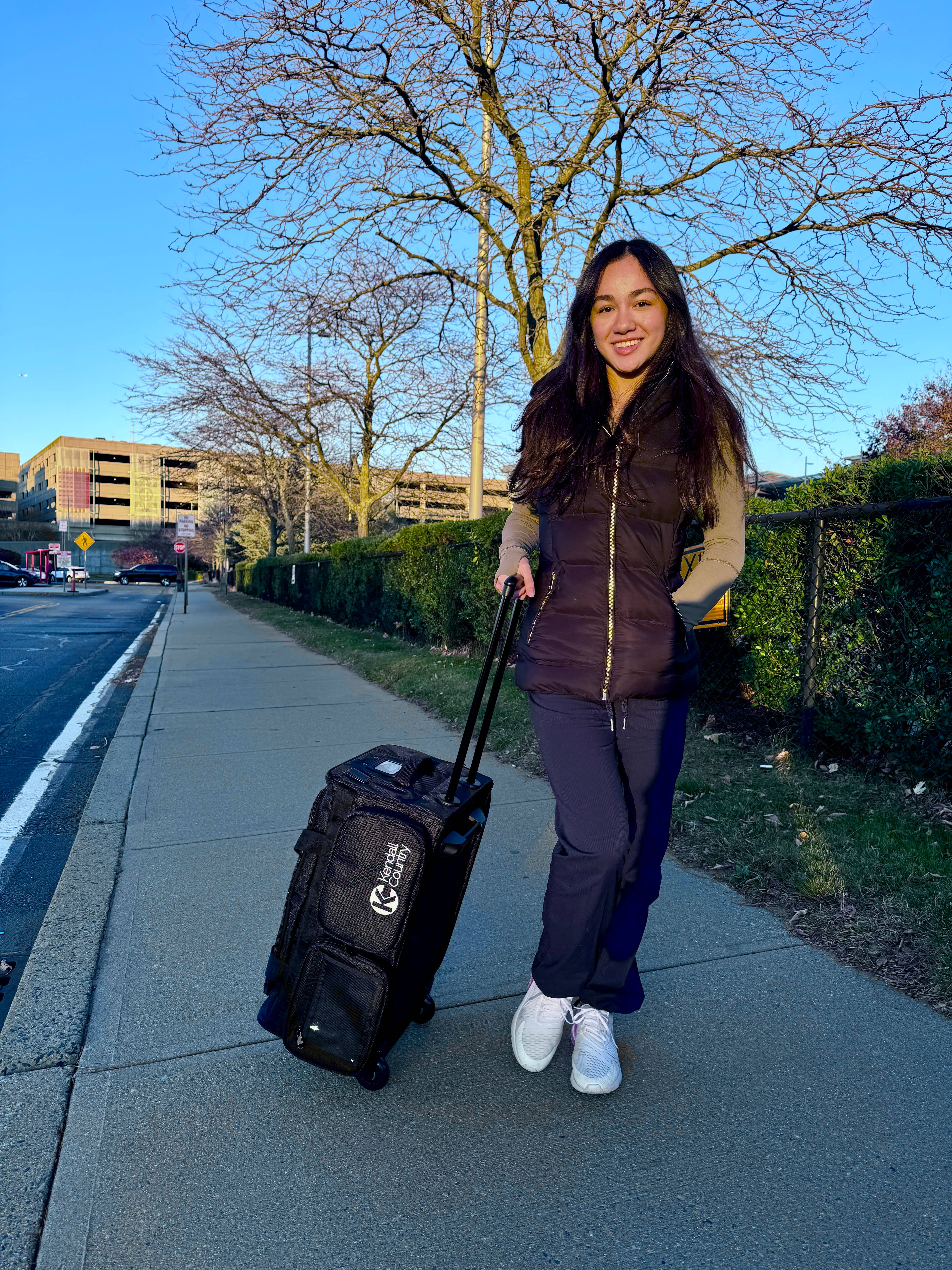 Kendall Country - Vente Sac à vêtements - Sac de danse à main avec porte-vêtements, noir corbeau, taille L, 22 pouces12