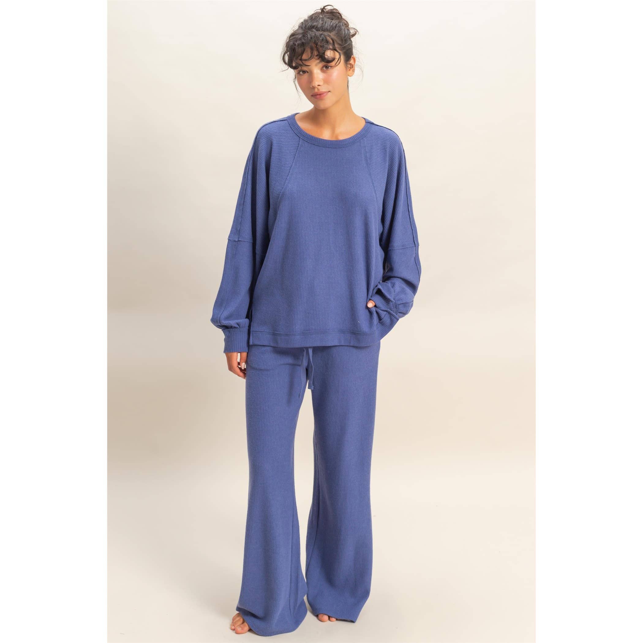 HYFVE - Vente Haut en maille – femme - Haut décontracté à manches longues en maille gaufrée brossée7