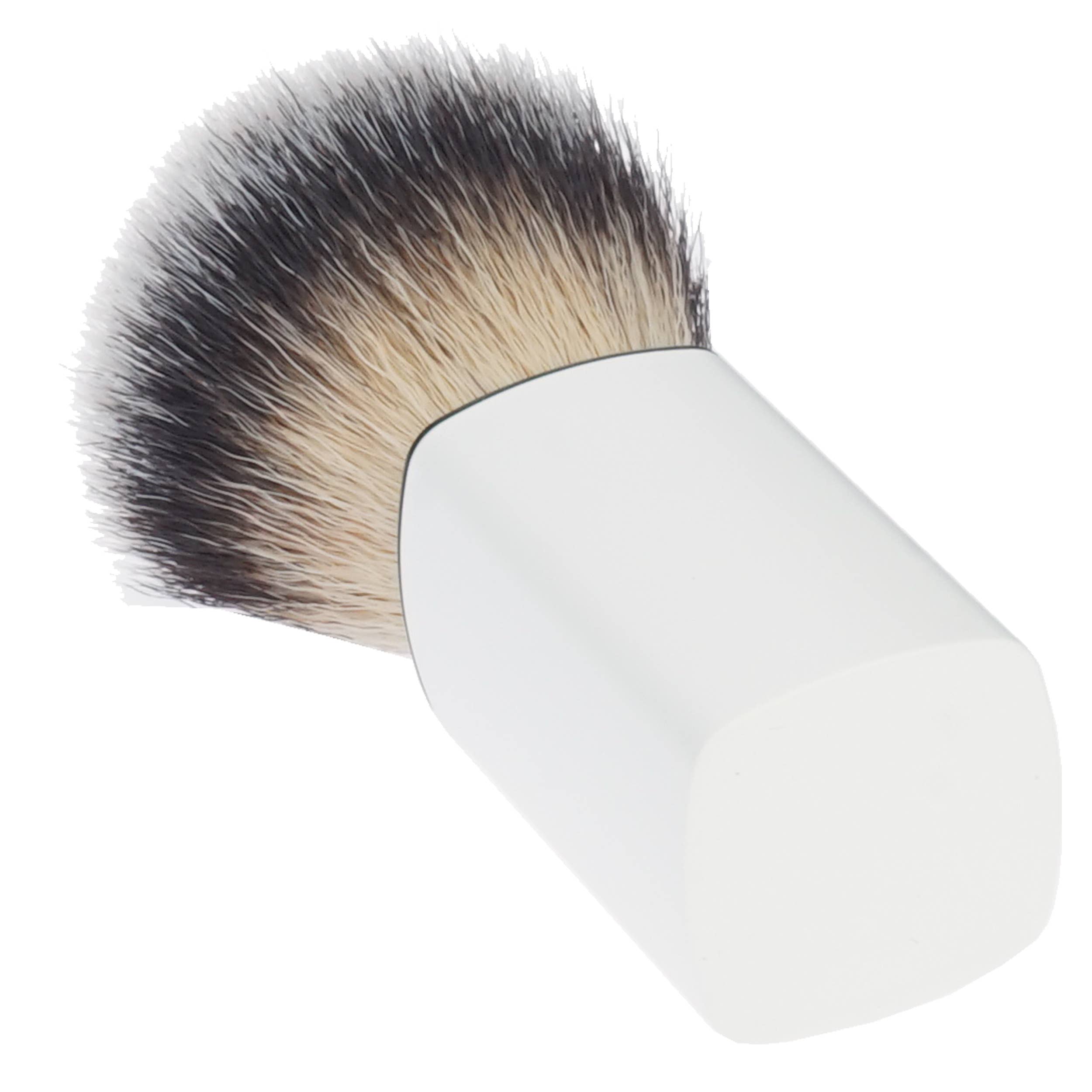 Fantasia R. Espig KG - Wholesale Cheek/Face Makeup Brush - Synthetic hair shaving brush with white plastic handle1