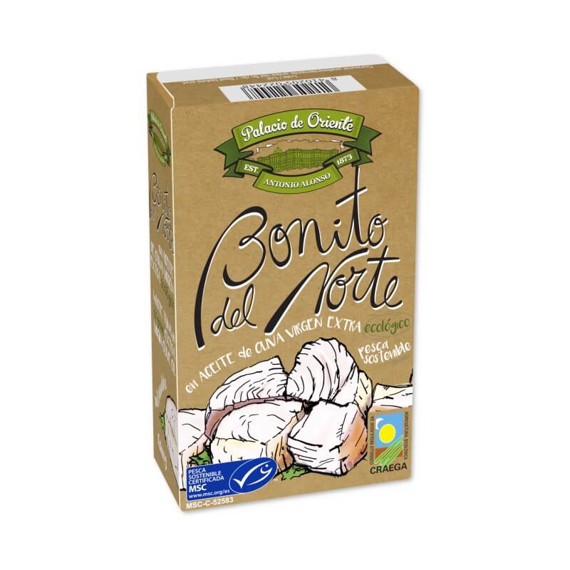 Delicatessen Spanish Food - Vente Poissons en conserve - Bonite blanche MSC à l'huile d'olive extra vierge biologique 115 g