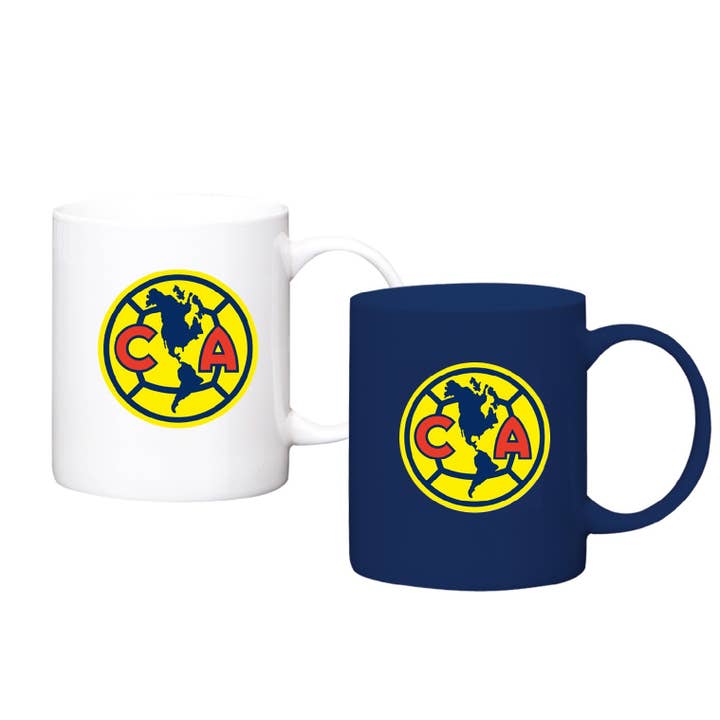 Club America de La Liga MX 2-Pack Team Logo Ceramic Mug Set, 20 oz for wholesale by Simran International