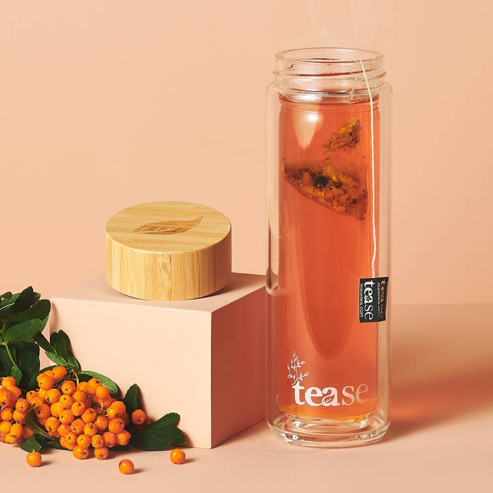 Tease | Wellness Tea Blends + Accessories - Wholesale Insulated Mug/Tumbler - 3-in-1 Eco Tumbler | Tea, Coffee & Fruit Infuser Gift6