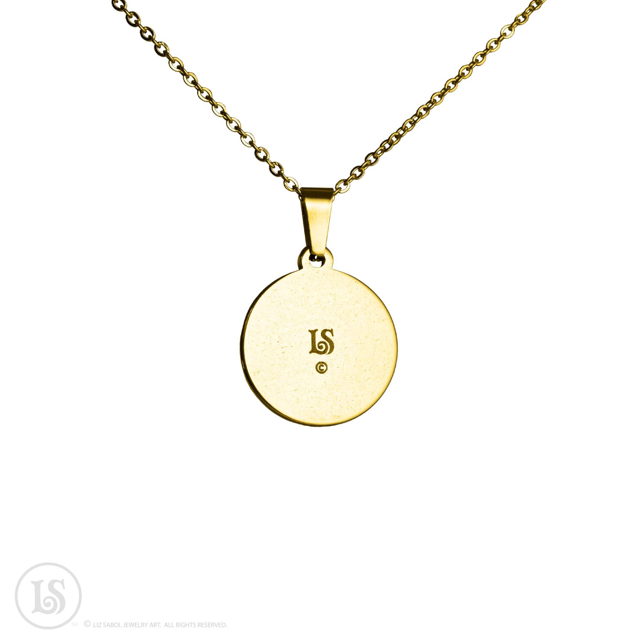 Liz Sabol Jewelry Art - Wholesale Halskettinghanger - Planetair Septagram - 7-puntige ster, kleine hanger7