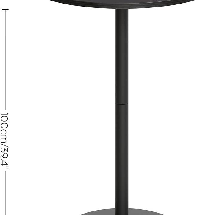Round Counter height Bar Table Set Industrial Black for wholesale on Faire2