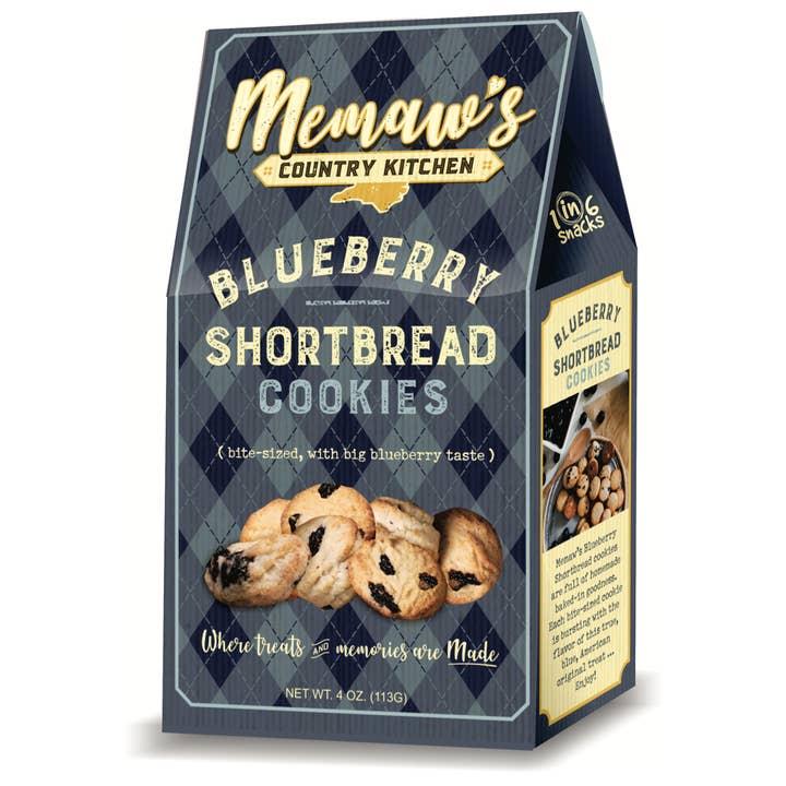 1 in 6 Snacks- Carolina Kettle chips- Rustic Roots - Wholesale Cookie - Memaws Blueberry Shortbread Cookies Case(8boxes)