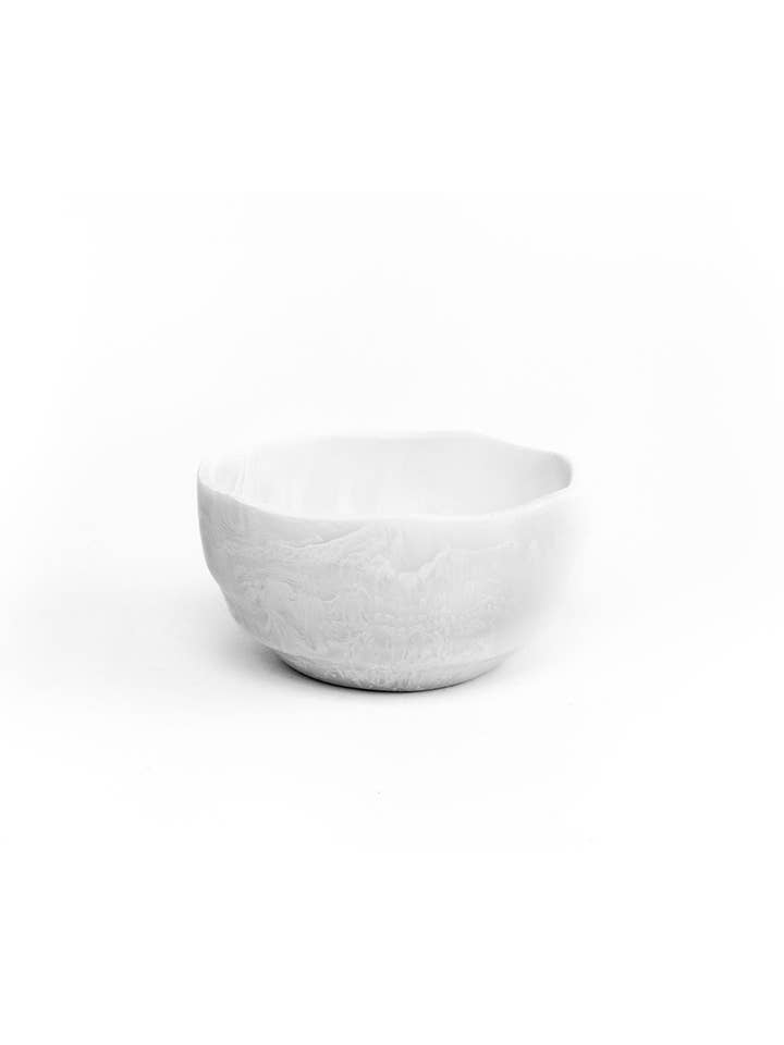Small Wavy Bowl - White Swirl for wholesale by The modern wick