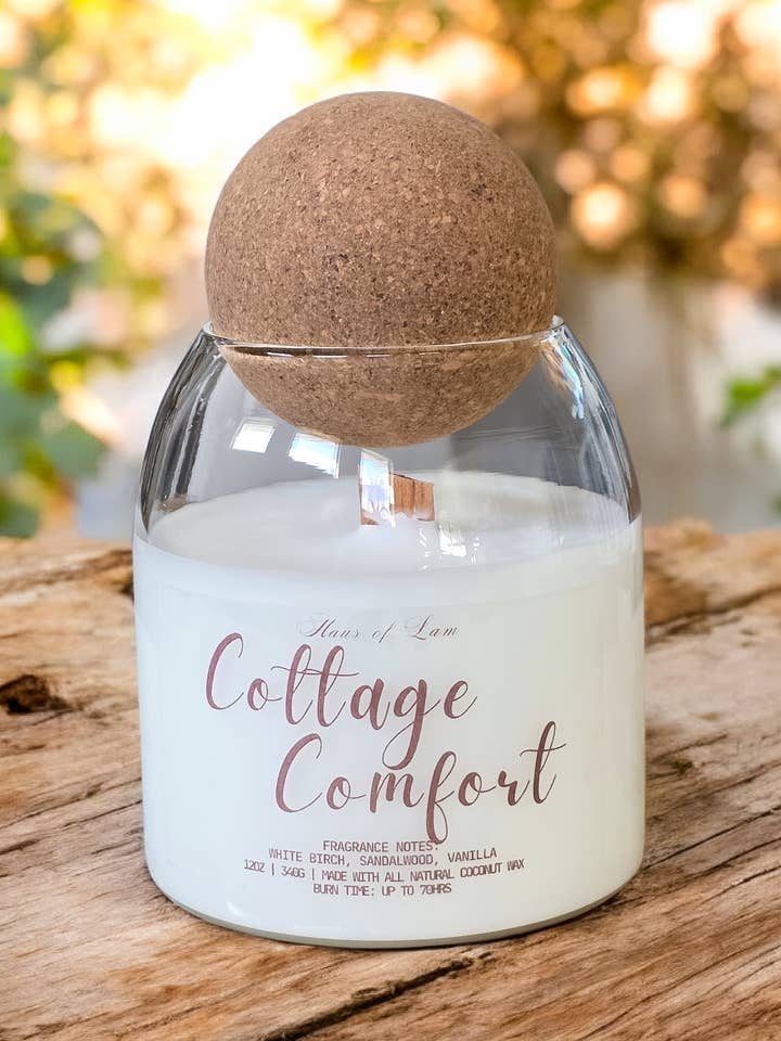 Cottage Comfort Scented Candle for wholesale by Haus Of Lam