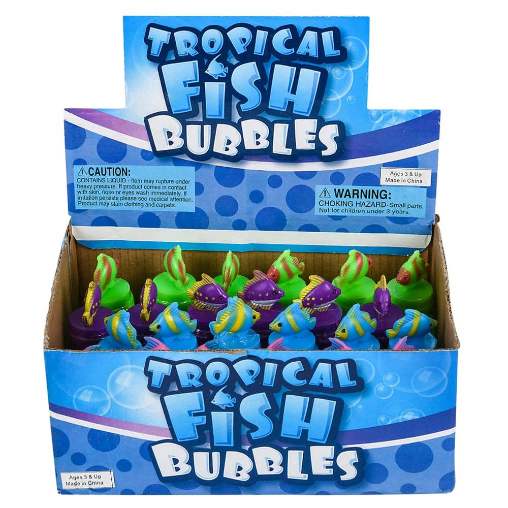 La Luna Bella - Toys - Venta al por mayor Pompero - Niños - MINI BOTELLA DE BURBUJAS CON FORMA DE PEZ TROPICAL, 0.6 OZ, 3 PULGADAS, LLB, JUGUETES PARA NIÑOS2