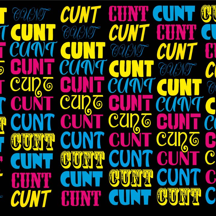 Cheeky Chops Cards & Wanky Candles - Wholesale Inpakpapier - Inpakpapier 6 x vellen - CUNT