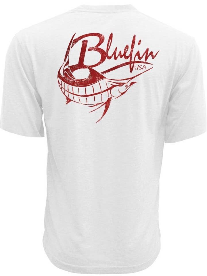 Camiseta técnica vintage de manga corta Marlin para venta al por mayor de Bluefin USA