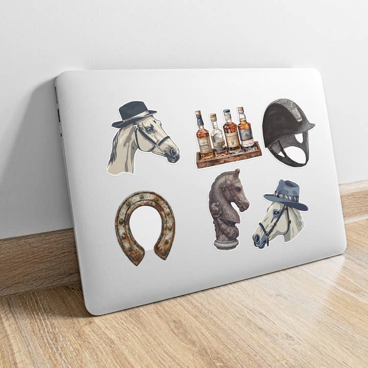 Paperfinch Design - Wholesale Sticker - Whiskey Bottles vinyl sticker | Horse + Whiskey1