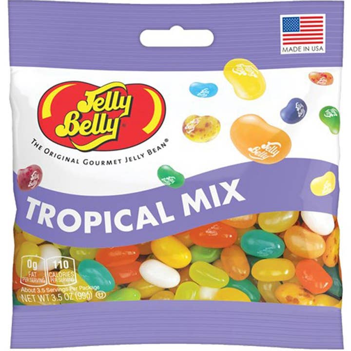 Jelly Belly Tropical Mix 3.5 OZ for wholesale by Cow Crack Wholesale