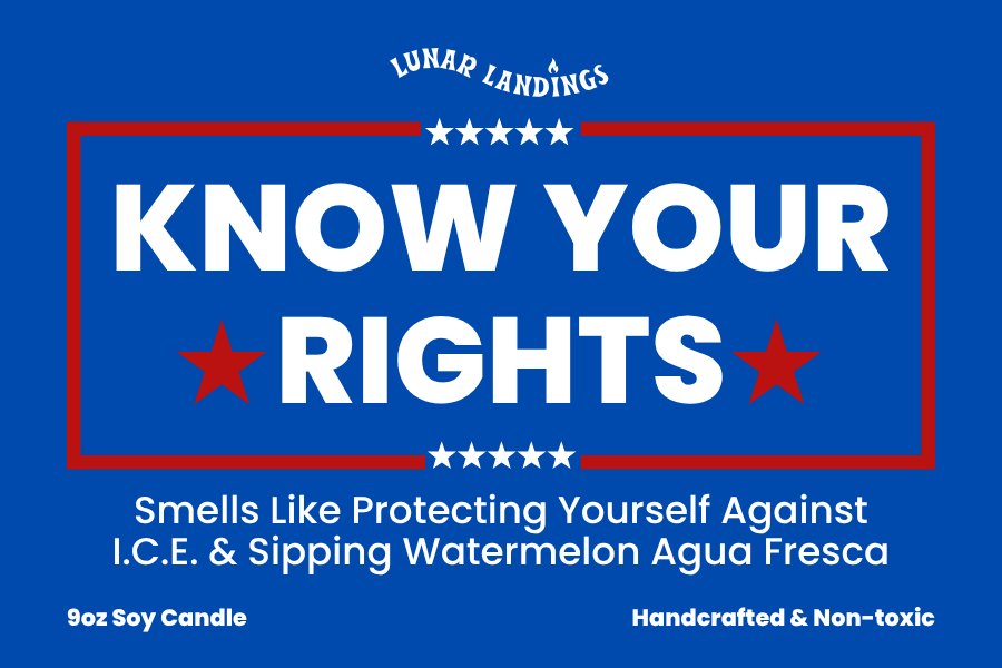 Lunar Landings - Venta al por mayor Velas en tarros - Huele a Agua Fresca de Sandía & Conoce Tus Derechos Vela de Soya0