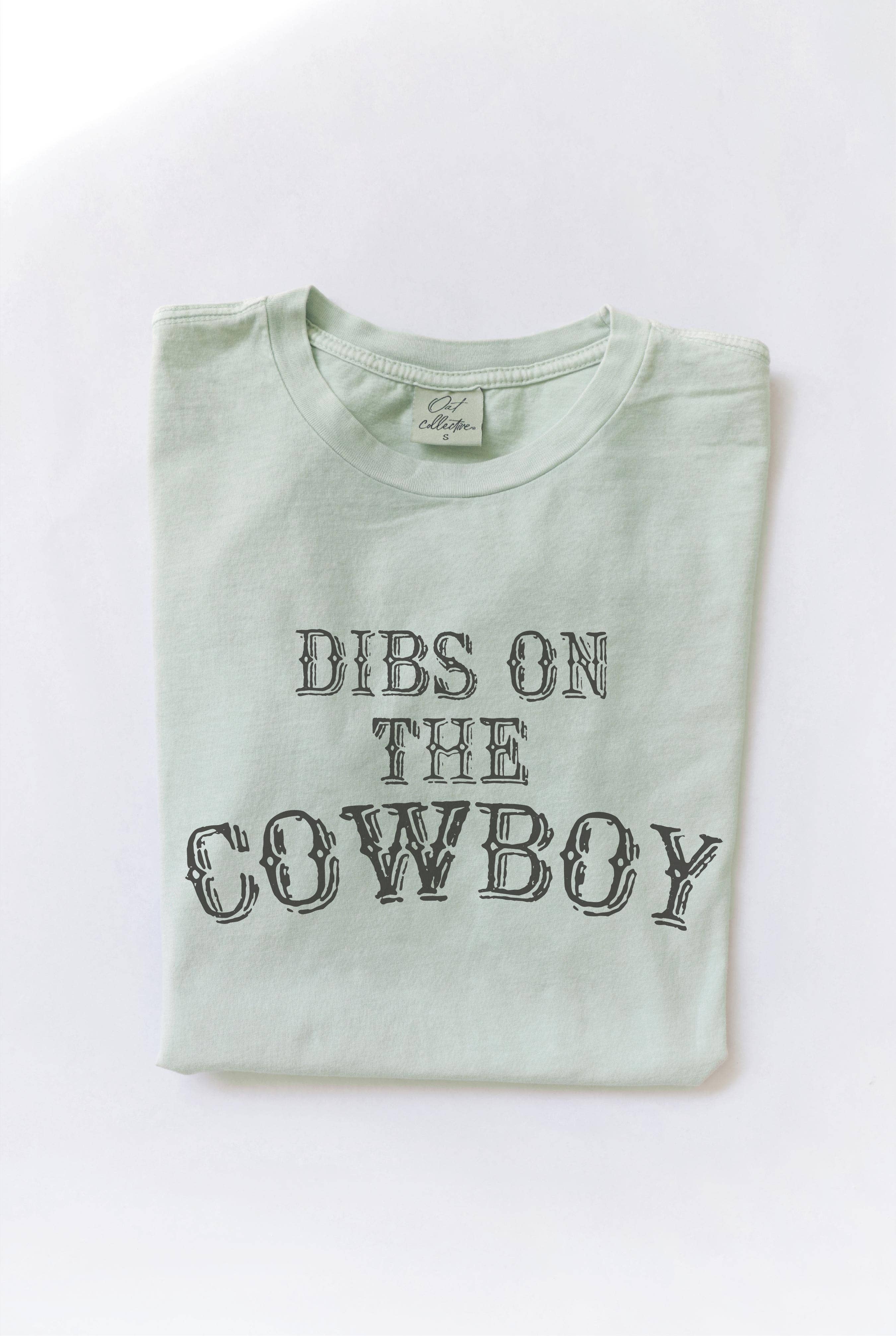 OAT COLLECTIVE - Wholesale Screen Printed T-Shirt - Women's - DIBS ON THE COWBOY Mineral Washed Graphic Top7