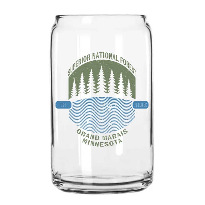 Superior National Forest Can Glass for wholesale by Northern Goods