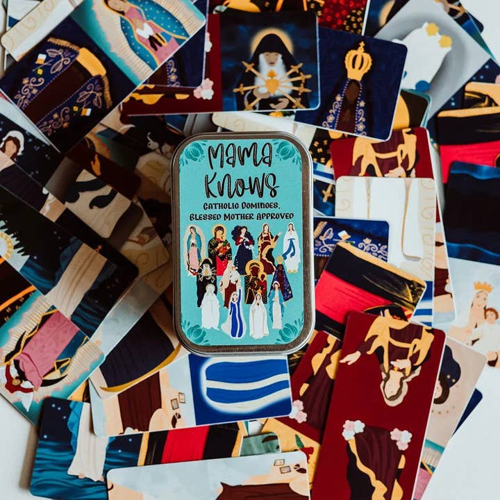 worthy of Agape - Wholesale Card Game - MamaKnows - Catholic Dominoes with the Blessed Virgin (Card Deck)5