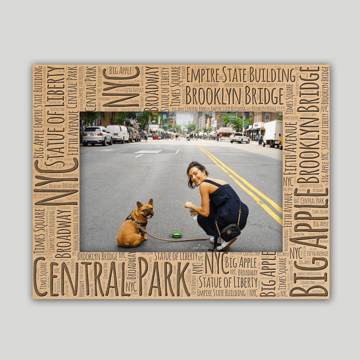 New York City Frame Wordcloud V2 for wholesale by Journey Frames