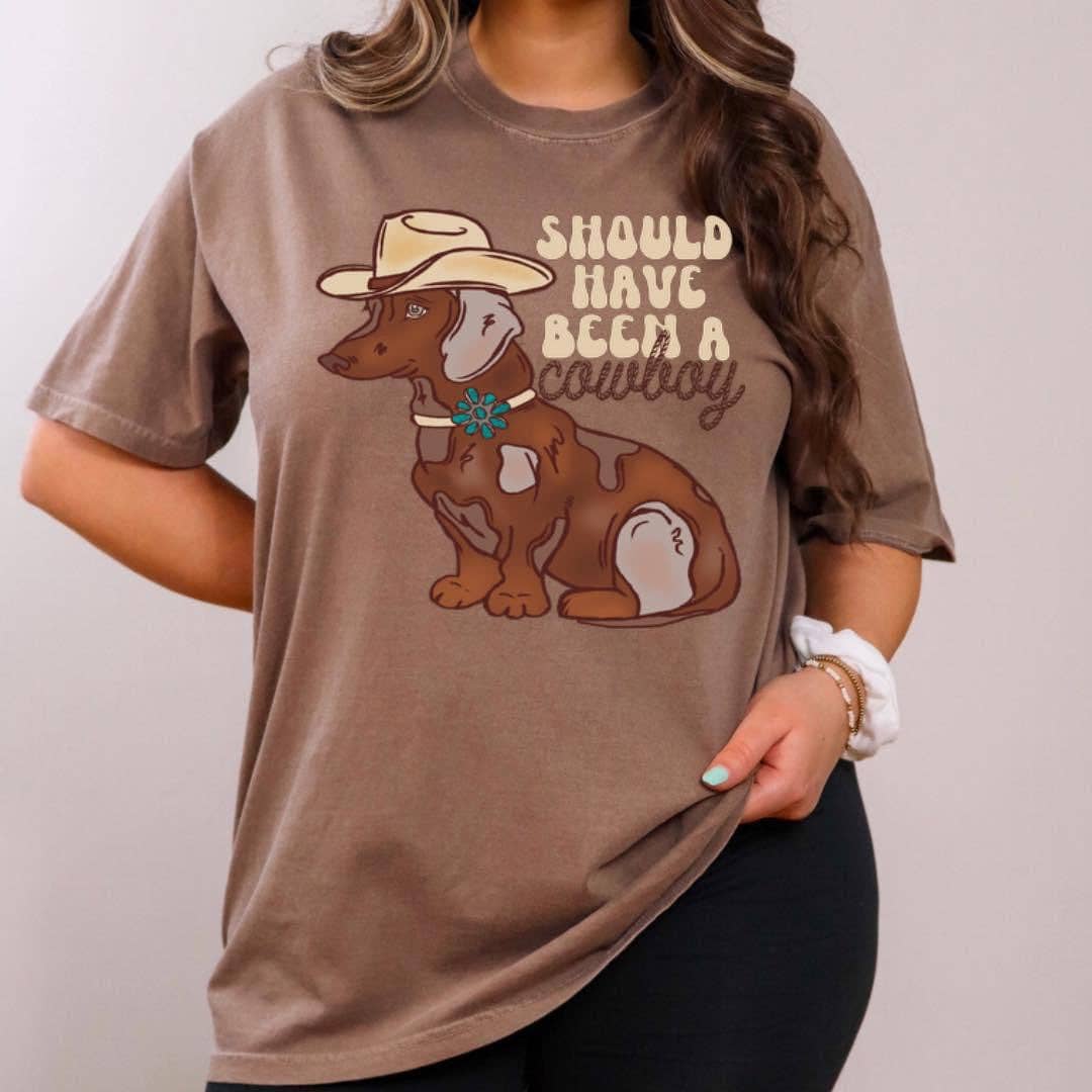 REMOVED BRAND - Wholesale Screen Printed T-Shirt - Women's - SHOULD HAVE BEEN A COWBOY0