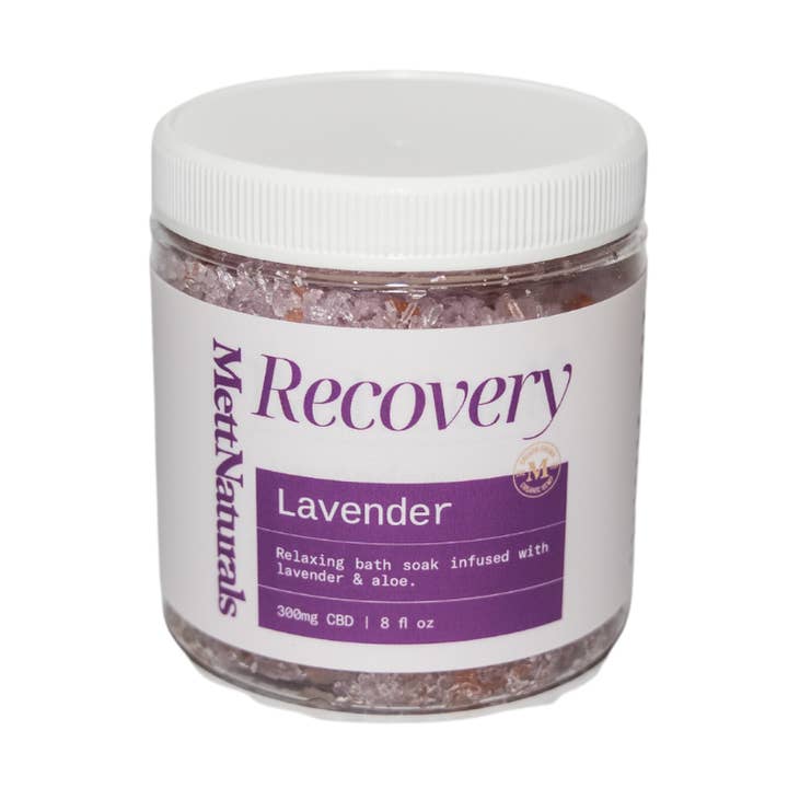 Recovery, CBD Lavender Bath Soak for wholesale by Mett Naturals CBD