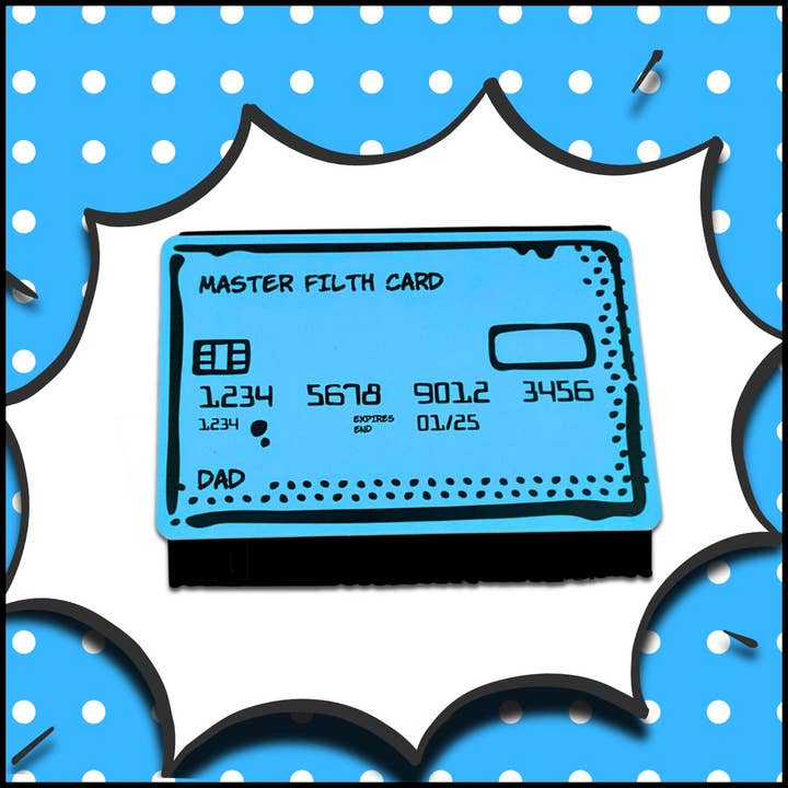 Everyday Objects - Wholesale Sink Strainer/Stopper - Swipe N Wipe Credit Card Kitchen Squeegee (Dad - Blue)2