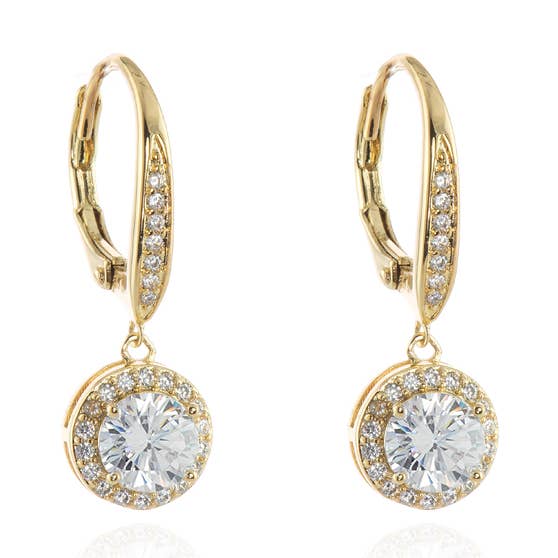 Orecchini Cachet Kazu CZ placcati in oro per la vendita all'ingrosso da parte di Cachet London