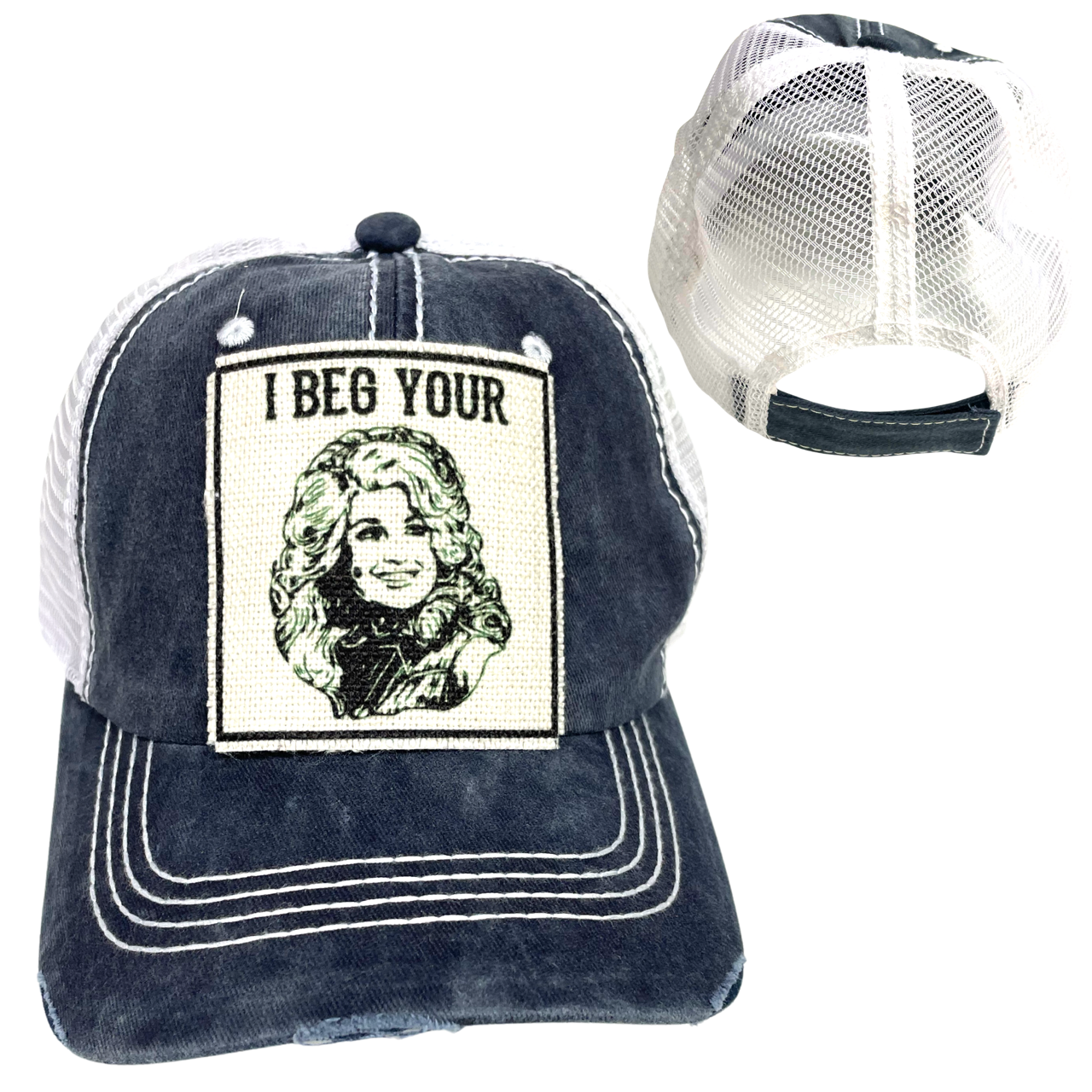 dkhandmade - Vente Casquette de camionneur – femme - JE VOUS EN PRIE VOTRE CASQUETTE | CHAPEAU DE FEMME | DÉTRESSÉ7