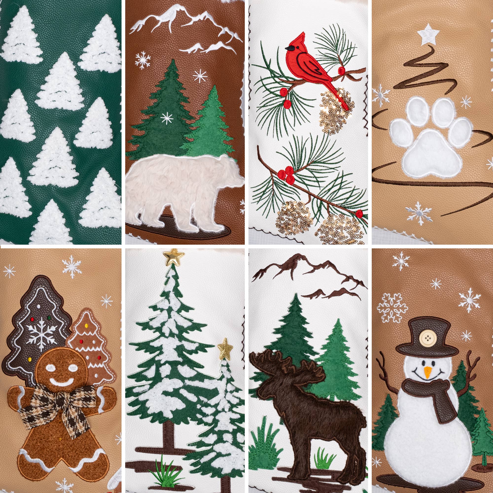 GEXWORLDWIDE - Wholesale Holiday Stocking - New Stitched Cartoon Embroidered Christmas Stocking11