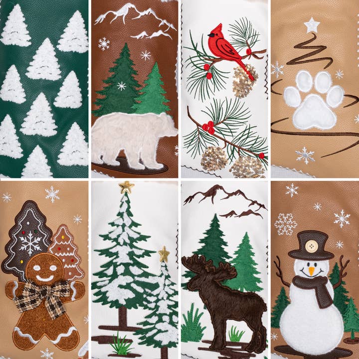 GEXWORLDWIDE - Wholesale Holiday Stocking - New Stitched Cartoon Embroidered Christmas Stocking11