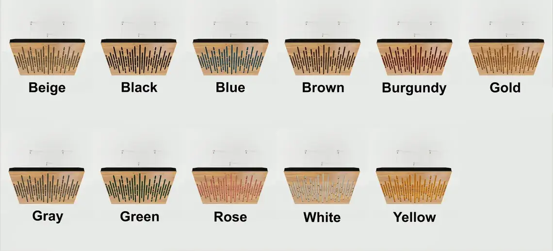 ATB-Sound sp. z o. o. – wholesale Wall Accent – Wave-F Acoustic Ceiling Panel | Velvet Fabric | 50x50cm4