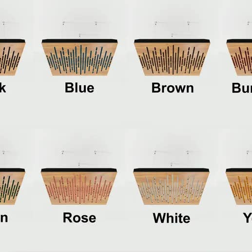 ATB-Sound sp. z o. o. – wholesale Wall Accent – Wave-F Acoustic Ceiling Panel | Velvet Fabric | 50x50cm4