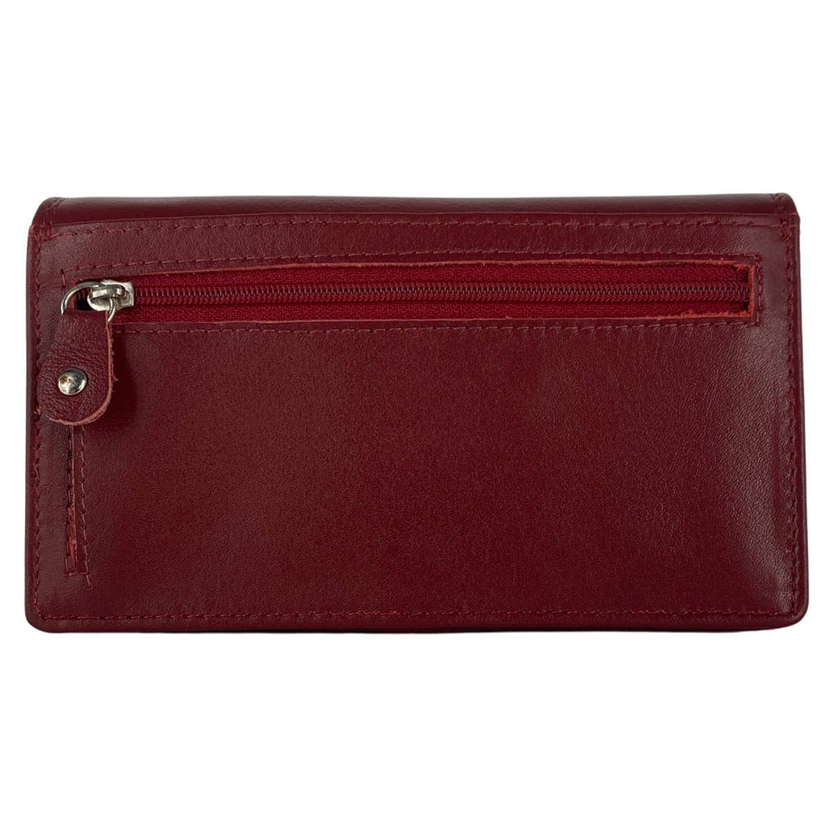 Arrigo - Vente Portefeuille – femme - Portefeuille femme en cuir multicolore modèle harmonica35