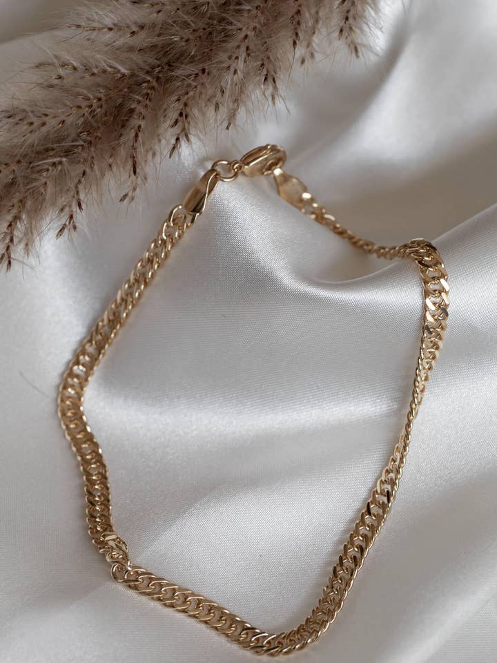 Bracelet de cheville cubain pour la vente par Gems Luxe