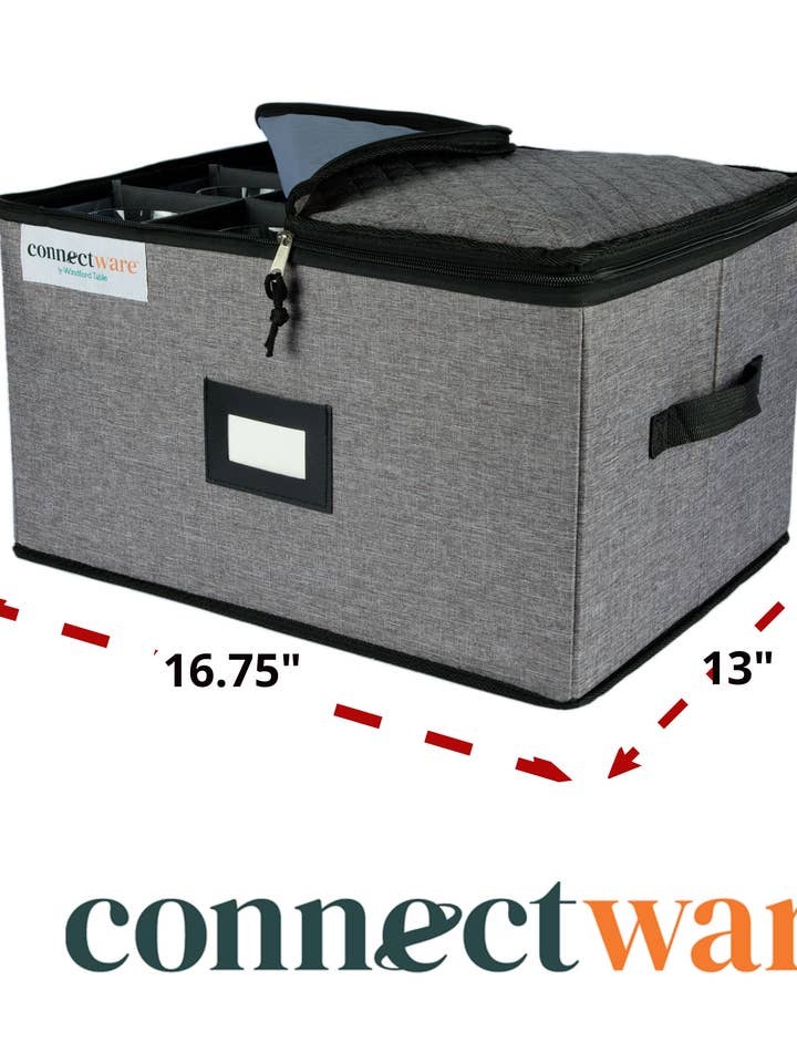 StowAway carrying case 12 Stemware, assembly required for wholesale by Connectware by Windford Table Inc.