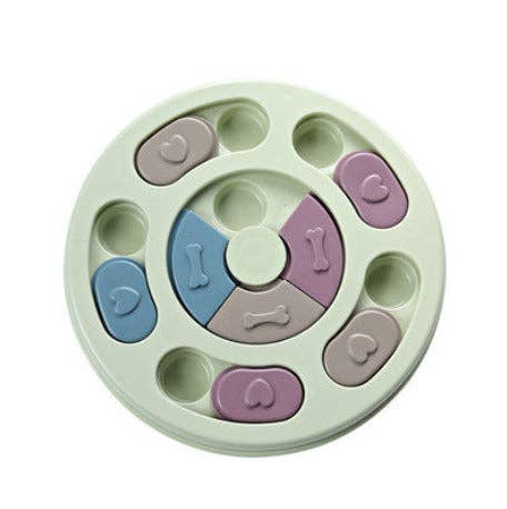 VIGOR - Vente Jouet – chien - Jouet puzzle interactif pour chien en forme de patte, plateau tournant anti-étouffement8