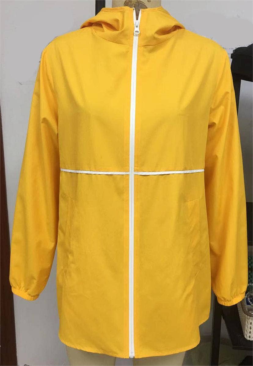 HIDDENBRAND - Wholesale Jacket - Women's - Zippered hooded jacket lightweight outdoor waterproof jacket2