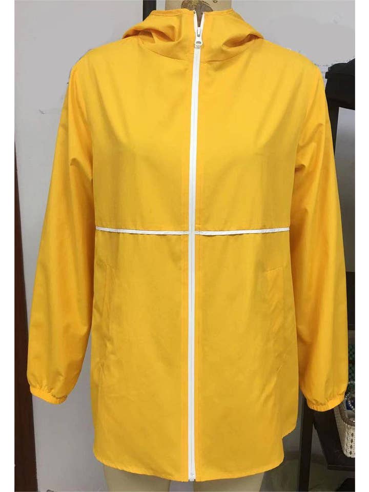HIDDENBRAND - Wholesale Jacket - Women's - Zip lightweight raincoat waterproof windbreaker jacket