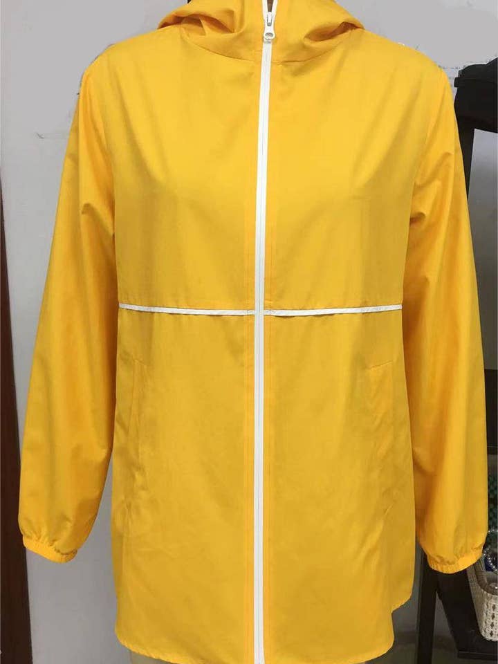 HIDDENBRAND - Wholesale Jacket - Women's - Zippered hooded jacket lightweight outdoor waterproof jacket2