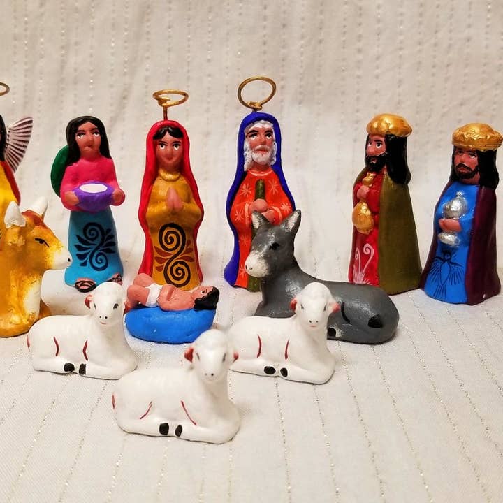 MP-35 13 piece 3”nativity from Izucar de Matamoros $23 for wholesale by Arara Enterprises