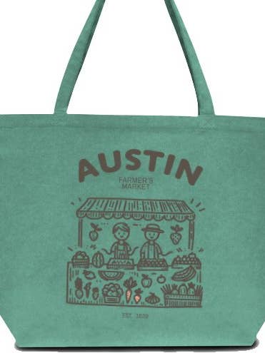 Austin Farmers Market Etableret 1839 Design Muleposer for engroshandel hos Soil Comforts