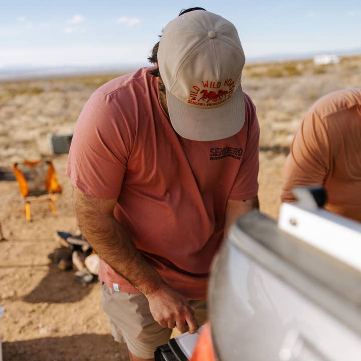Sendero Provisions Company - Wholesale Flat Brim Cap - Unisex - Wild Wild Horses Hat2