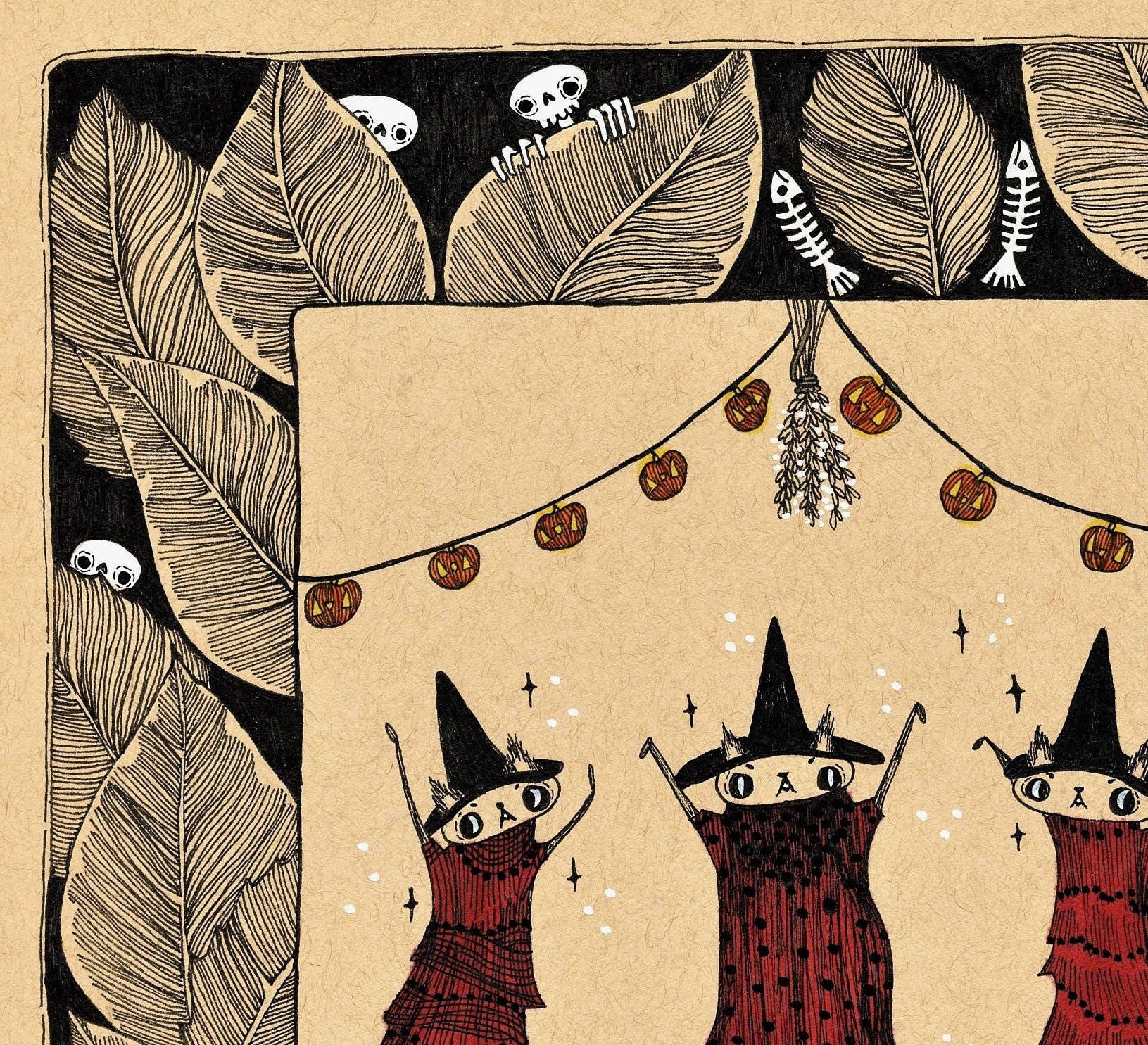 Barnacles and Moss – Impressão artística por atacado – Impressão de Arte Fina Cat Coven1