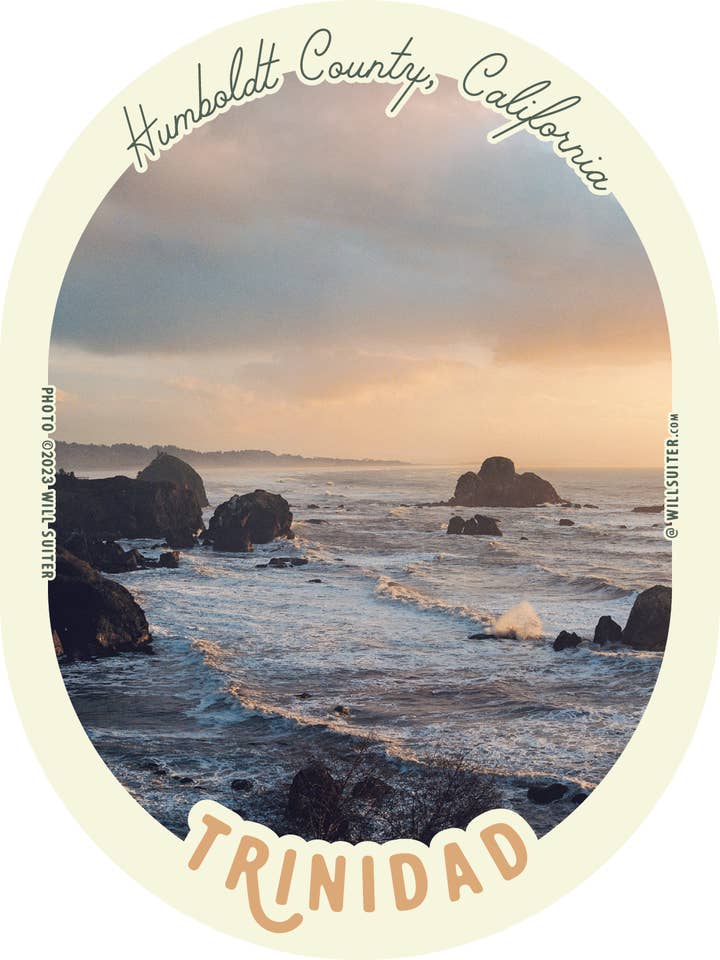 Autocollant ovale Trinidad Coast
3,75 x 5 pouces pour la vente par Will Suiter Photography & Studio