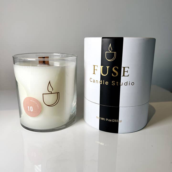 Beach Day – 9 oz Soy Wax Blend Candle for wholesale by Fuse Candle Studio