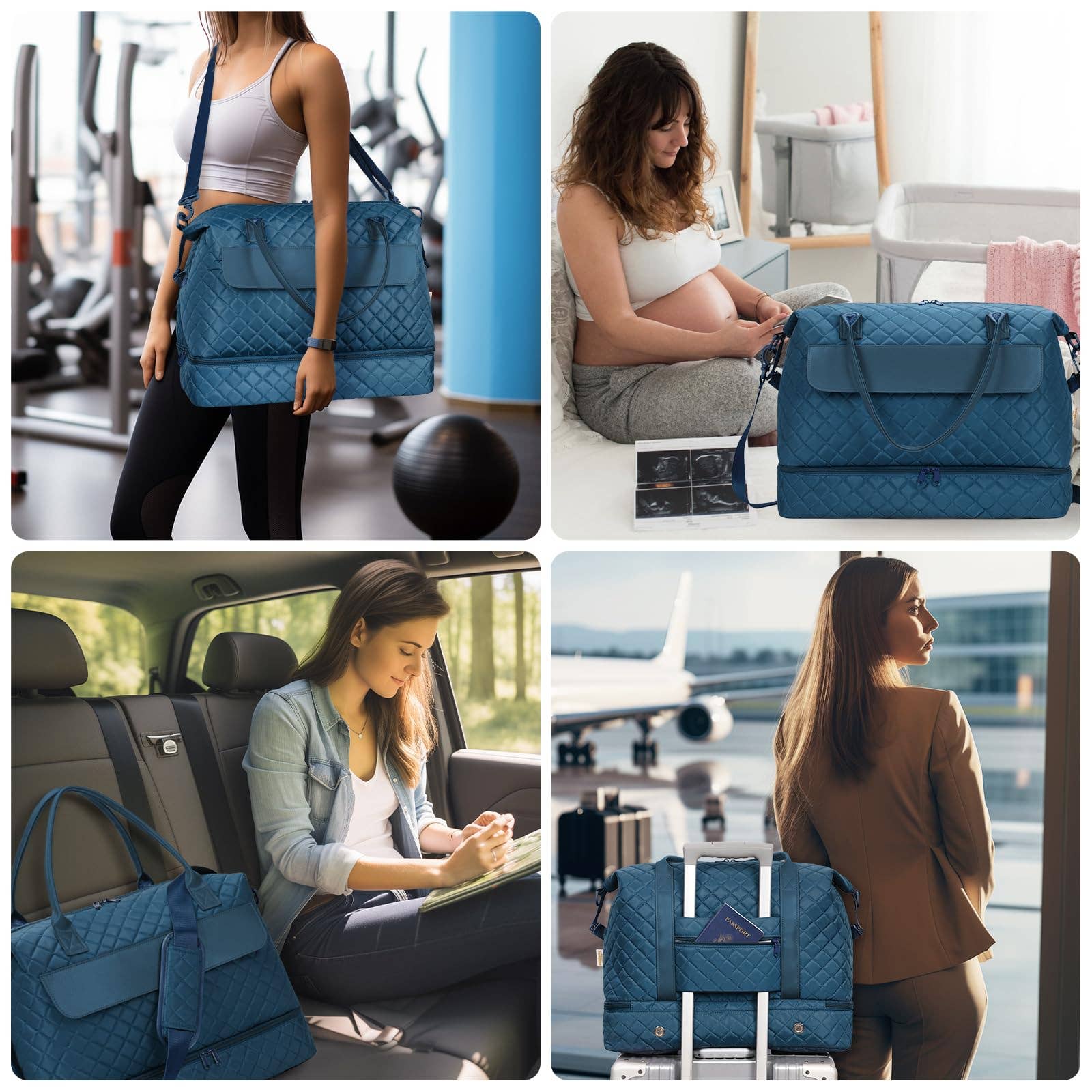 wandf – Engroshandel Stor rejse- og weekendtaske - Dame – Carry On Weekender-taske med skorum Rejsetaskesæt23