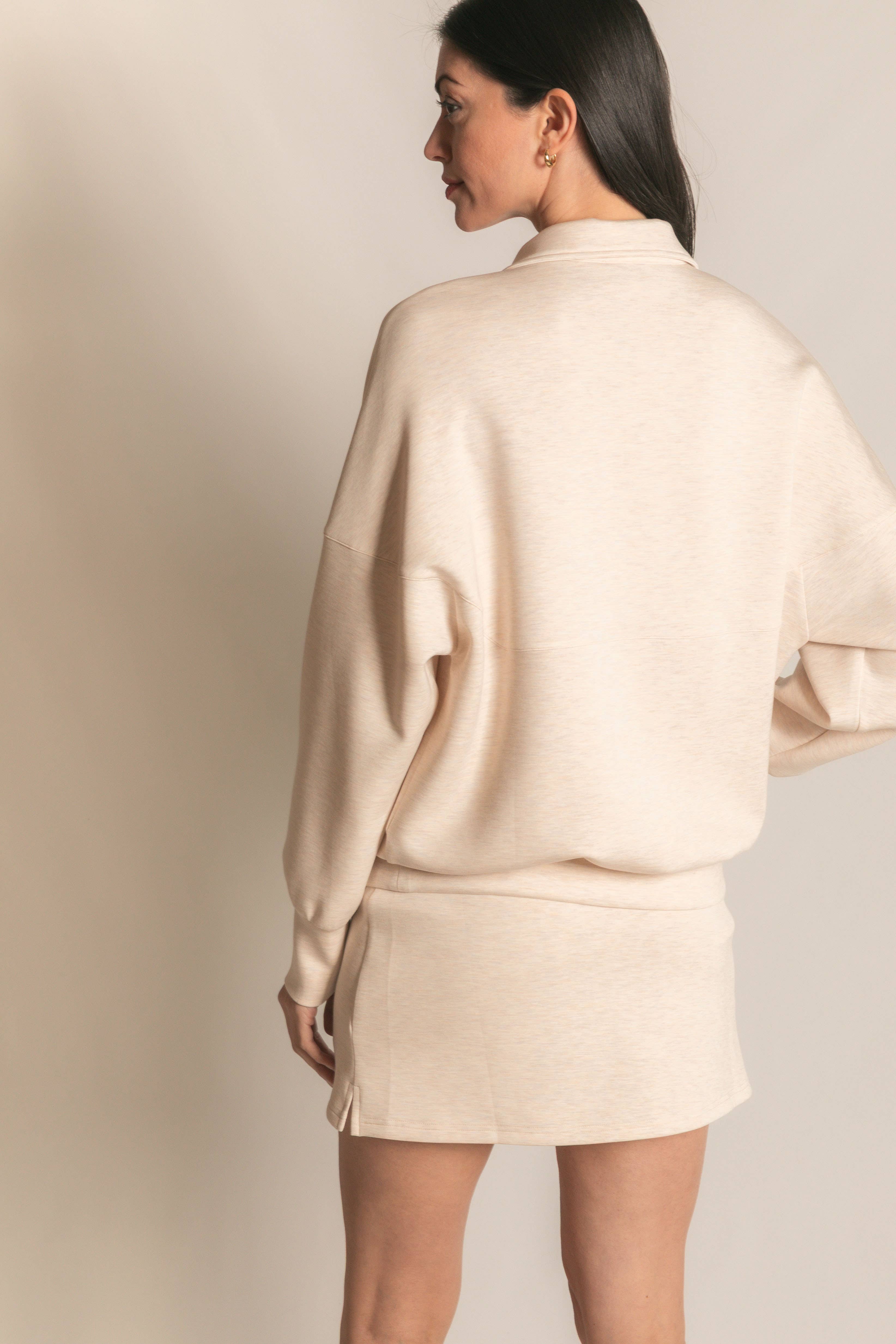 P. CILL - Vente Sweat-shirt – femme - Pull zippé P. CILL Butter en modal77