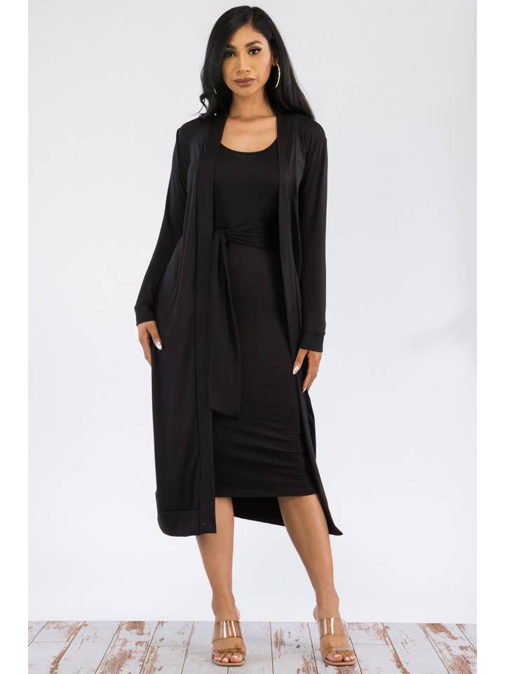 H&H Fashion Inc. - Wholesale Dress - Women's - HH657X-SL-NEW - 2PC Cardigan and Dress Set3